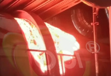 Video del momento en que la Caldera del Módulo 1 de la Usina de 240Mw se recalienta, se rompen los quemadores y queda fuera de servicio Quemadores de la caldera de 240Mw de Río Turbio - Foto: OPI Santa Cruz