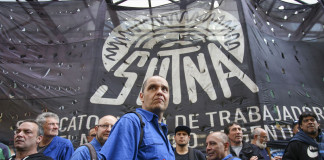 El paro del Sindicato Unido de Trabajadores del Neumático de la Argentina (SUTNA) - Foto: NA