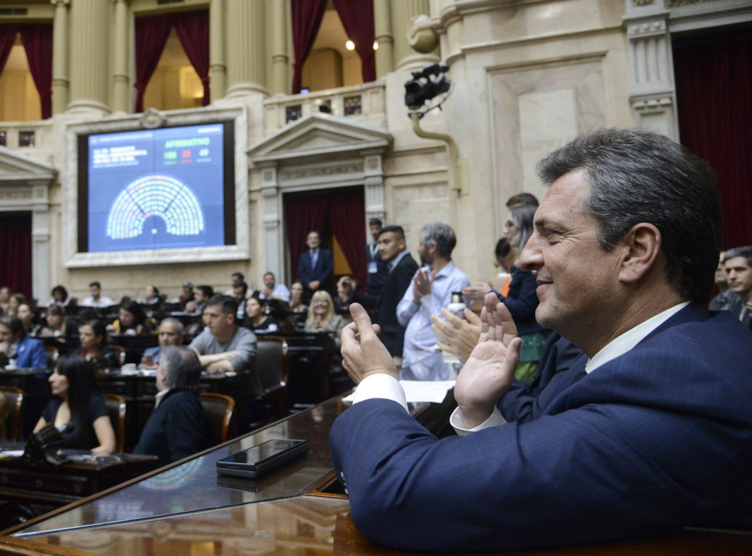 Sergio Massa sesión del presupuesto en Diputados - Foto: NA