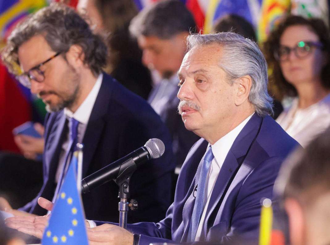 El presidente Alberto Fernández encabezó esta mañana la apertura de la III Cumbre de Ministros y Ministras de Relaciones Exteriores de la CELAC y la Unión Europea - Foto: NA
