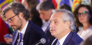 El presidente Alberto Fernández encabezó esta mañana la apertura de la III Cumbre de Ministros y Ministras de Relaciones Exteriores de la CELAC y la Unión Europea - Foto: NA