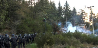 Villa Mascardi fuerzas federales avanzan para desalojar el lugar - Foto: Clarín