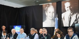 Pablo Moyano en conferencia de prensa - Foto: NA