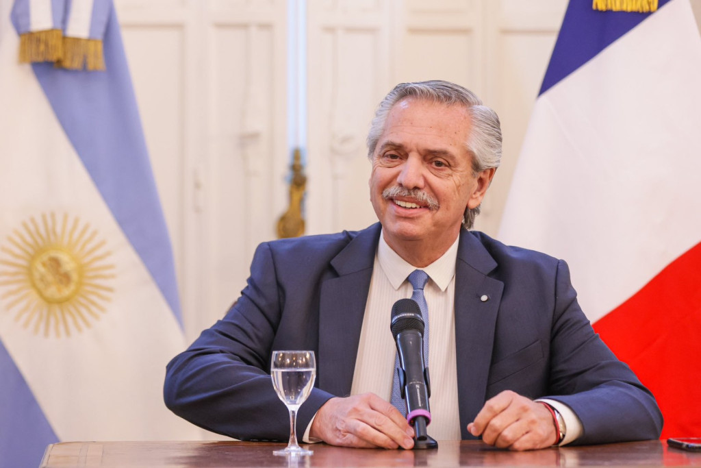El Presidente Alberto Fernández en Francia - Foto: Presidencia