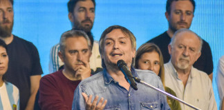Máximo Kirchner en el acto del PJ bonaerense - Foto: NA