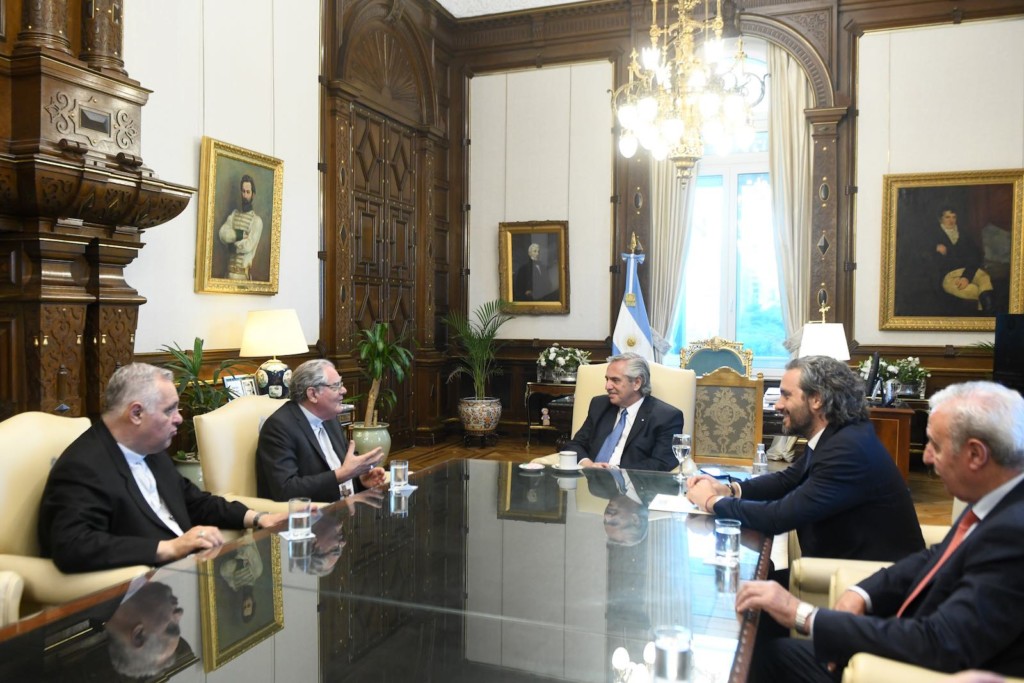 Representantes de la Iglesia se reunieron con Alberto Fernández - Foto: NA