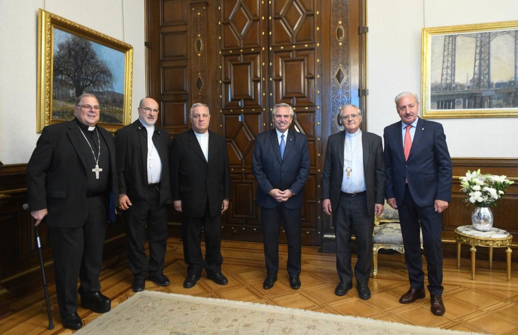 Representantes de la Iglesia se reunieron con Alberto Fernández - Foto: NA