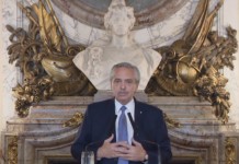 Horas antes del fallo por corrupción a Cristina Kirchner, el Presidente anunció por Cadena Nacional que denunciará a jueces federales El presidente Alberto Fernández habla esta tarde por cadena nacional - Foto: NA