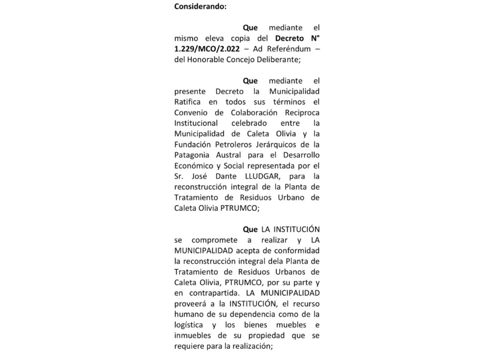 Los sospechosos vínculos entre la municipalidad de Caleta Olivia y el Sindicato de Petroleros Jerárquicos a través de convenios millonarios con el aval del Concejo Deliberante