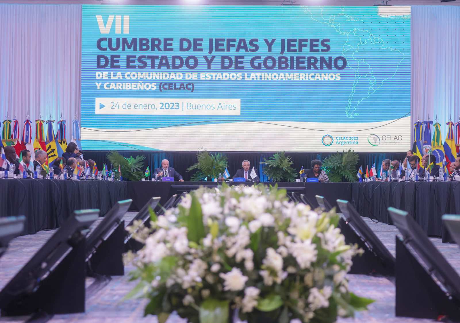 El presidente Alberto Fernández inauguró la VII Cumbre de la Celac - Foto: NA