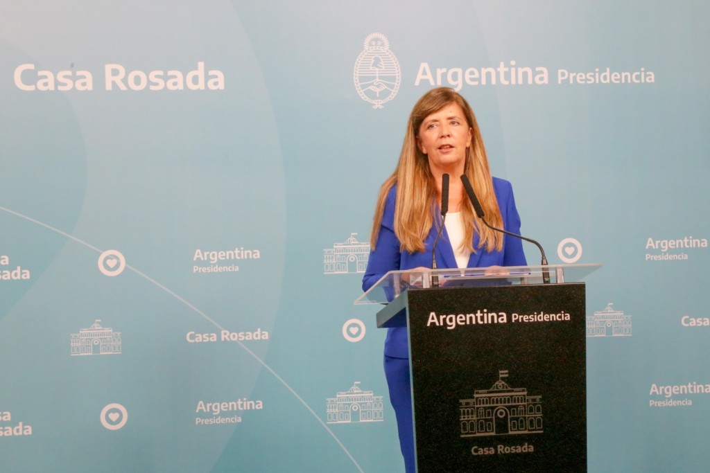 La portavoz de la presidencia Gabriela Cerruti - Foto: Presidencia