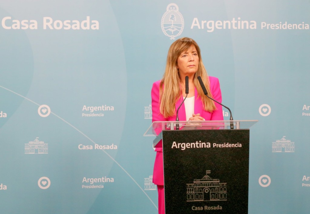 Gabriela Cerruti la portavoz de la presidencia - Foto: NA