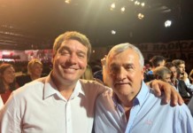 El Radicalismo va con candidatos propios en Chubut, para las elecciones 2023 Damián Biss junto a Gerardo Morales - Foto: