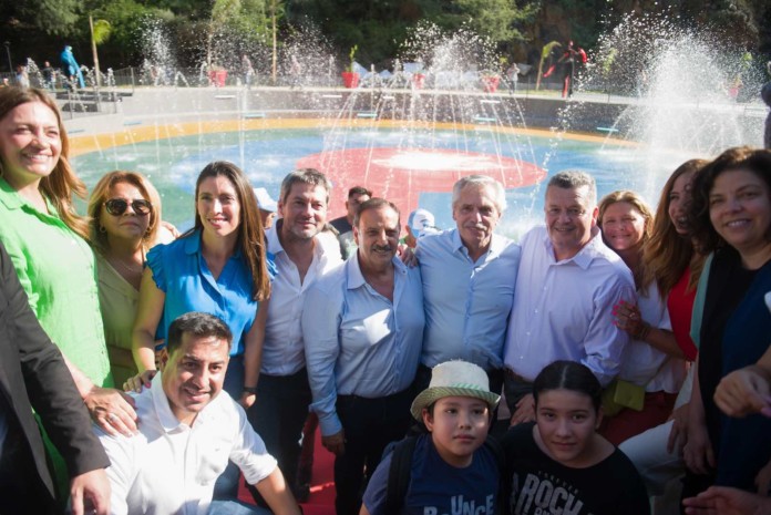 El presidente Alberto Fernández en su visita a La Rioja - Foto: NA