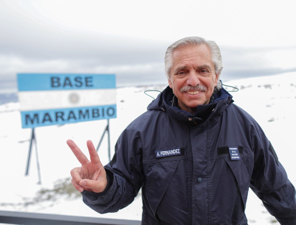 El presidente Alberto Fernández visita la Base Marambio - Foto: NA