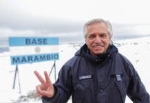 El presidente Alberto Fernández visita la Base Marambio - Foto: NA