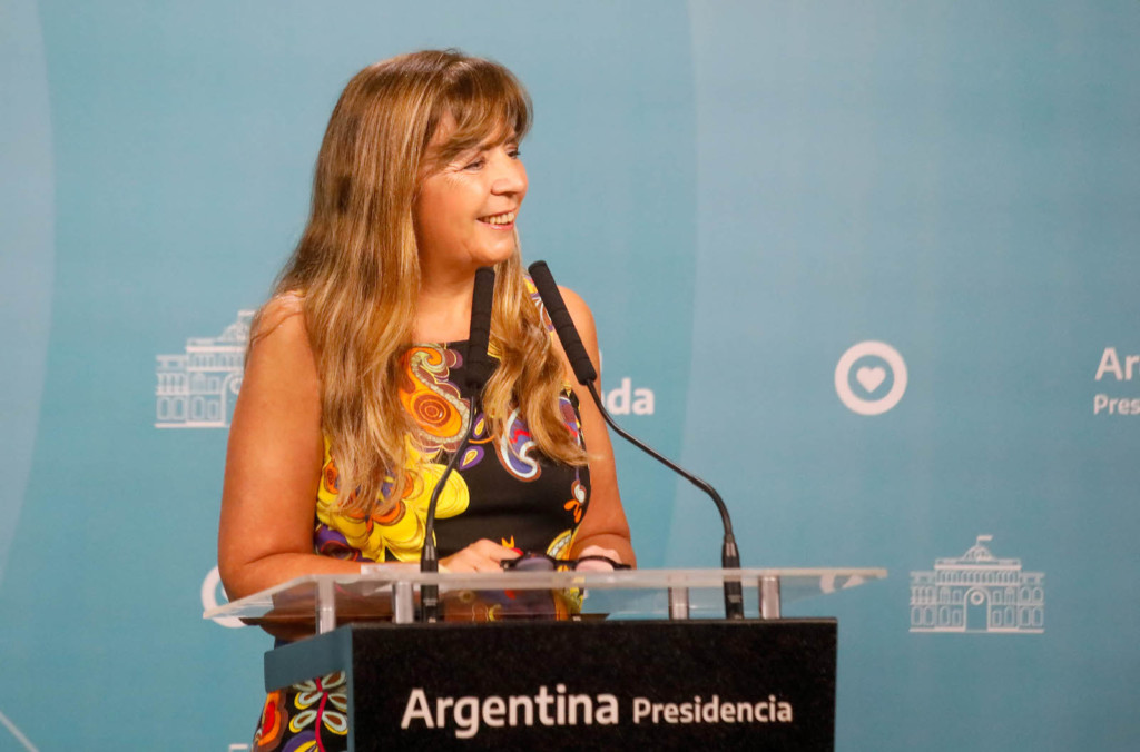 Conferencia de prensa de la portavoz de la Presidencia, Gabriela Cerruti - Foto: NA