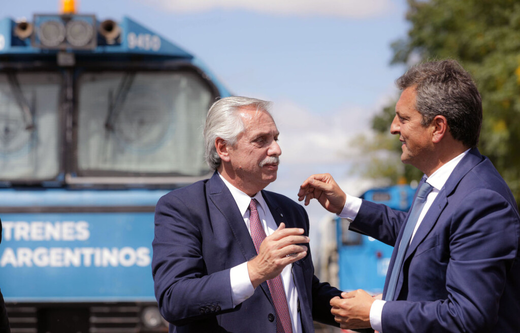 Alberto Fernández junto a Sergio Massa - Foto: NA