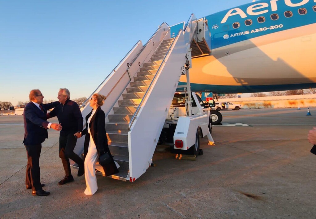 El presidente Alberto Fernández llega a los Estados Unidos - Foto: NA