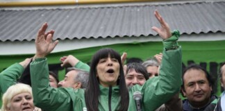 Olga Reinoso de ATE Santa Cruz - Foto: Prensa ATE