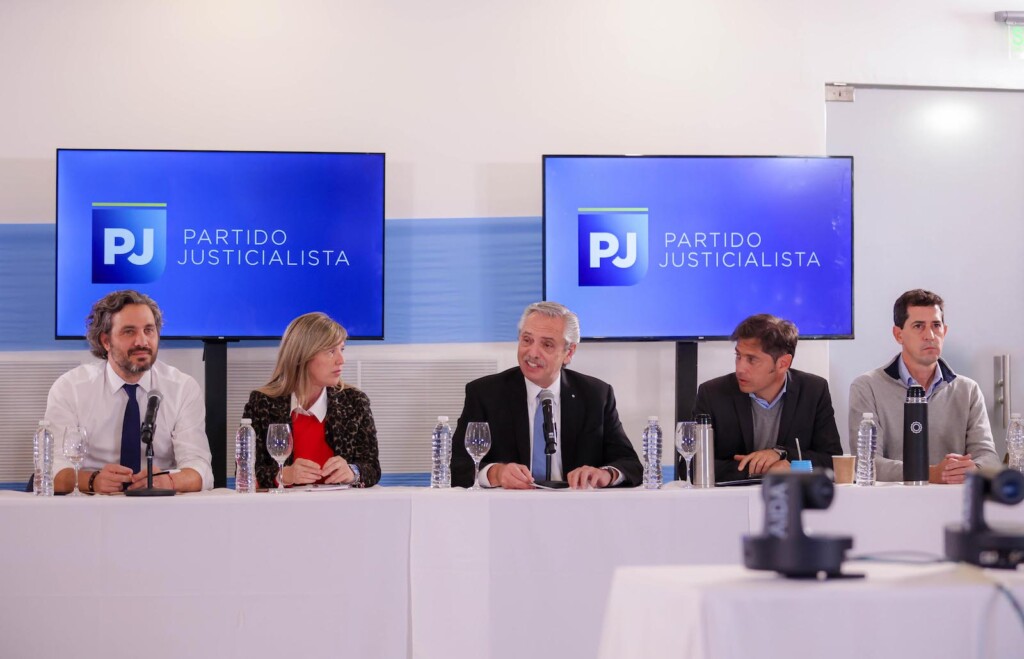 El presidente Alberto Fernández encabeza la reunión del Consejo Nacional del Partido Justicialista - Foto: NA