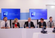 El paso al costado de Alberto Fernández descomprimió al PJ, que ya discute si habrá competencia o consenso El presidente Alberto Fernández encabeza la reunión del Consejo Nacional del Partido Justicialista - Foto: NA