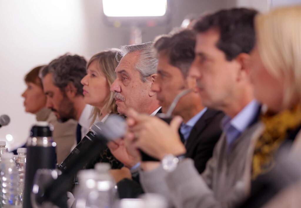 El presidente Alberto Fernández encabeza la reunión del Consejo Nacional del Partido Justicialista - Foto: NA
