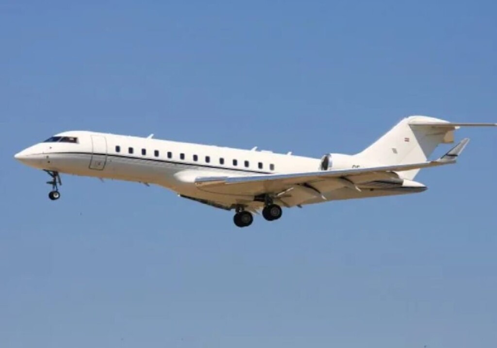 El Bombardier Global 6000 Ruso con matrícula es RA-73550 - Foto: Twitter