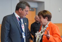 El Gobierno incumplió otra meta con FMI: el déficit fue de $ 690.000 millones en el primer trimestre El ministro de Economía, Sergio Massa, junto a la directora gerente del FMI, Kristalina Georgieva, en el marco de la Reunión de Primavera del organismo que se realiza en Washington - Foto: Ministerio de Economía