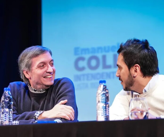 Frente de Todos en Trelew, Emanuel Coliñir junto a Máximo Kirchner -