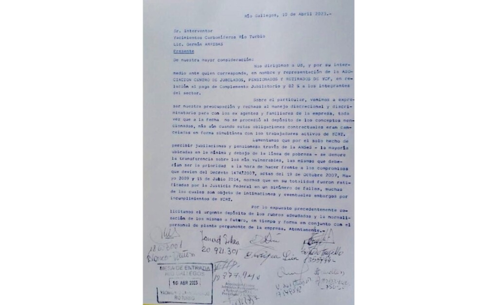 Reclamos de jubilados de ATE en Punta Loyola, paro en todo YCRT y reclamos multisectorial