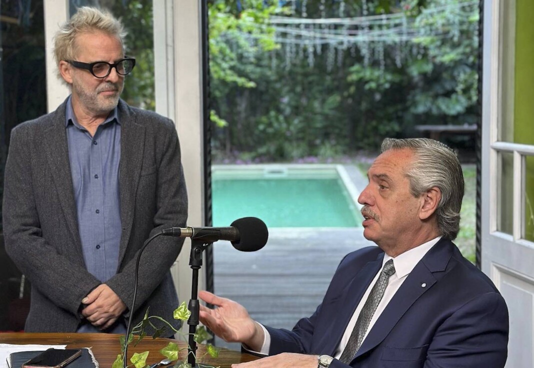 Alberto Fernández participo en una entrevista de más de una hora con Nacional Rock - Foto: NA