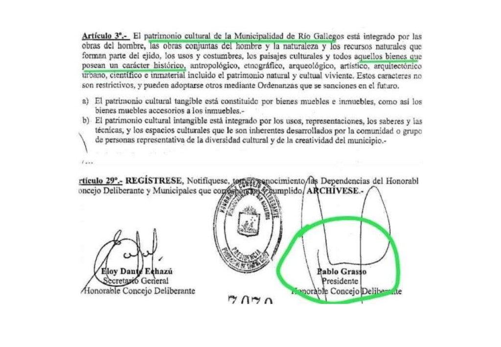 La Ordenanza Nº 7070 del año 2013 -