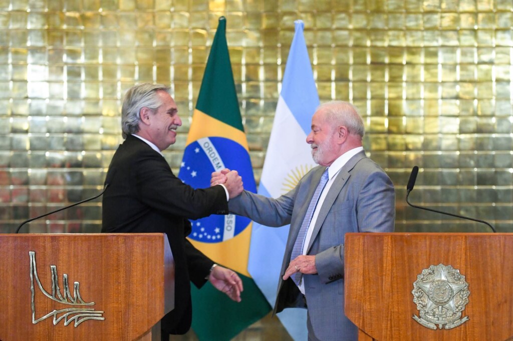 El presidente Alberto Fernández mantiene una reunión con su par de Brasil, Luiz Inácio da Silva - Foto: NA