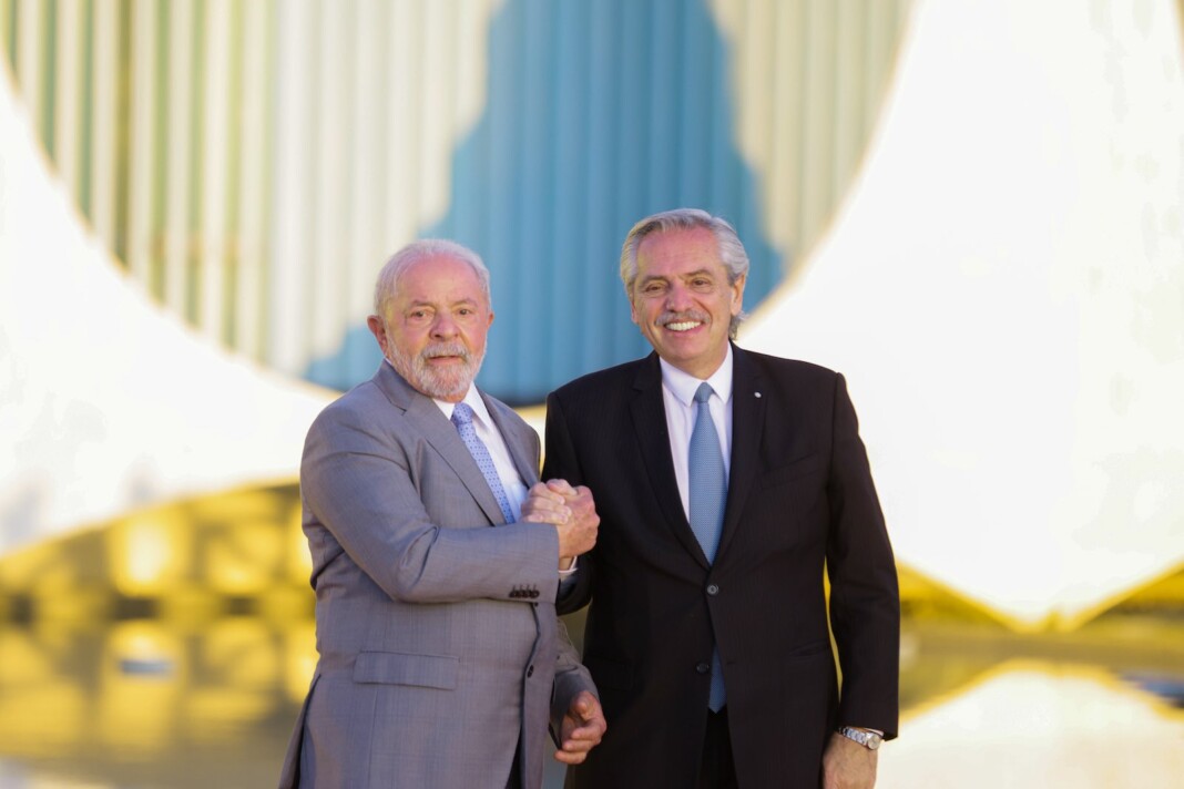 El presidente Alberto Fernández mantiene una reunión con su par de Brasil, Luiz Inácio da Silva - Foto: NA