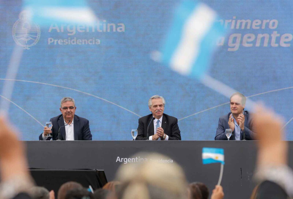 El presidente Alberto Fernández encabezó un acto en Catamarca - Foto: NA