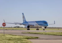 Sergio Massa estrenará el avión presidencial que compró Alberto Fernández El avión presidencial el boeing 757-256 ARG01 -