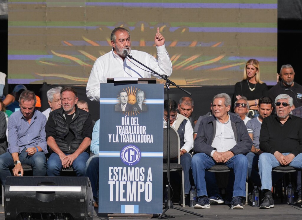 Acto de la CGT el día del trabajador - Foto: NA