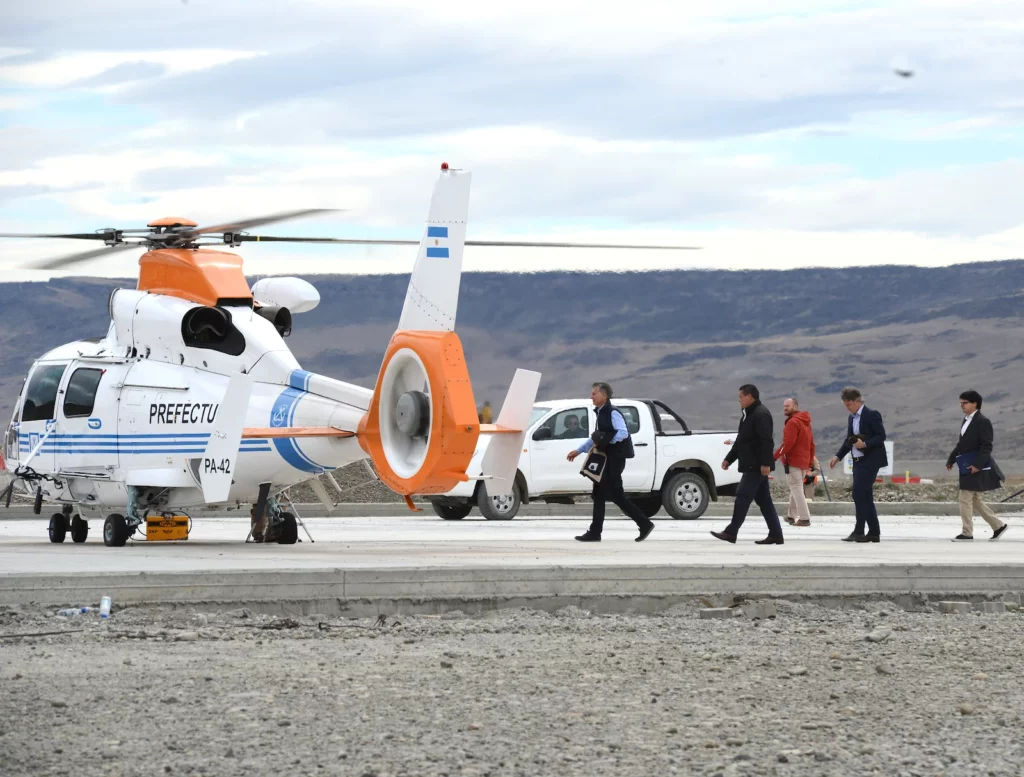 La visita de Mauricio Macri a la construcción de las represas sobre el río Santa Cruz - Foto: OPI Santa Cruz/Francisco Muñoz