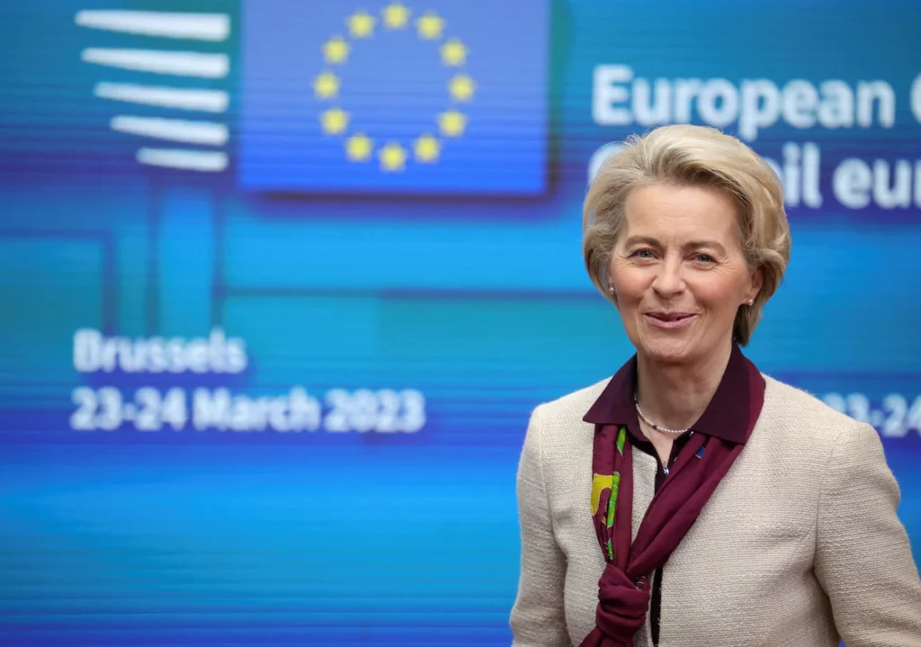 La presidenta de la Comisión Europea, Ursula Von der Leyen
