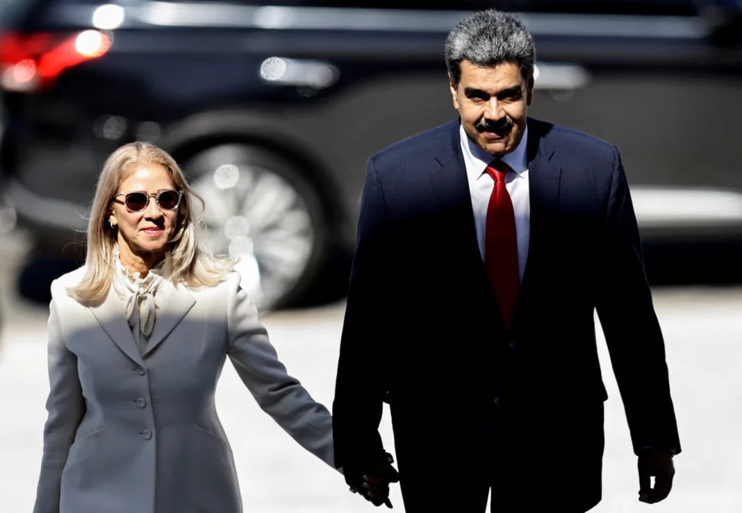 Nicolás Maduro junto a su esposa Cilia Flores en Brasil - Foto: NA