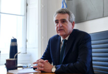 El jefe de Gabinete, Agustín Rossi - Foto: NA
