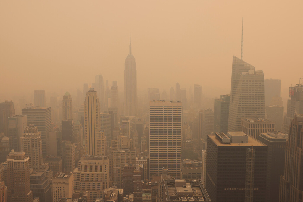 Alerta en el noreste de Estados Unidos por incendios en Canadá - Foto: NA