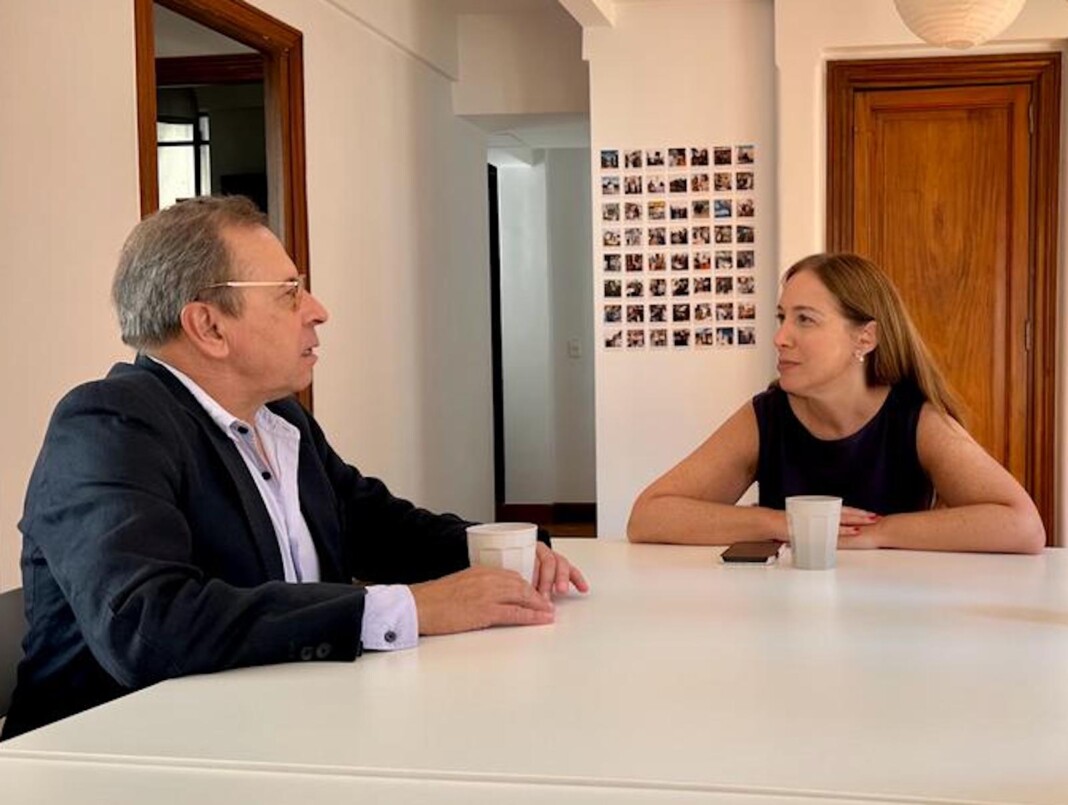 Mario Markic junto a Maria Eugenia Vidal del PRO - Foto: