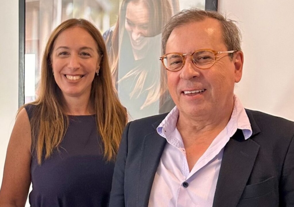 Mario Markic junto a Maria Eugenia Vidal del PRO - Foto: