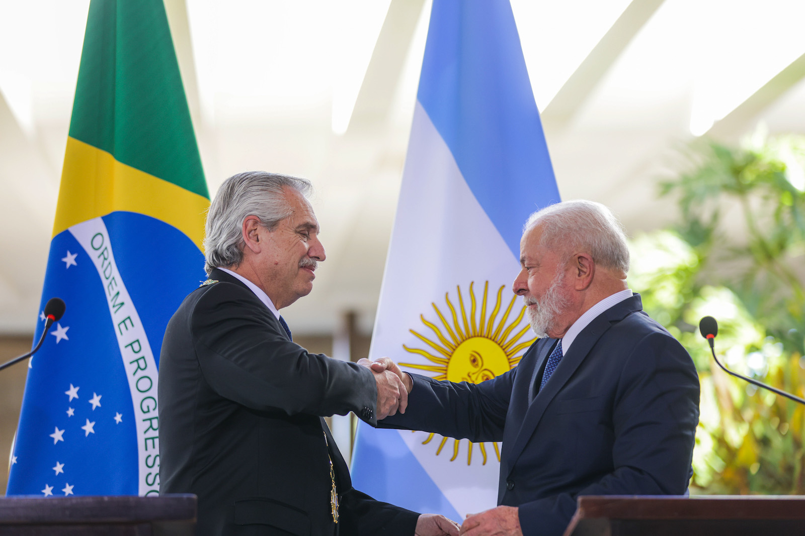 Alberto Fernández: "estoy en tierra amiga, porque Brasil y Argentina nacieron para estar unidas" - Foto: NA Alberto Fernández: "estoy en tierra amiga, porque Brasil y Argentina nacieron para estar unidas" - Foto: NA