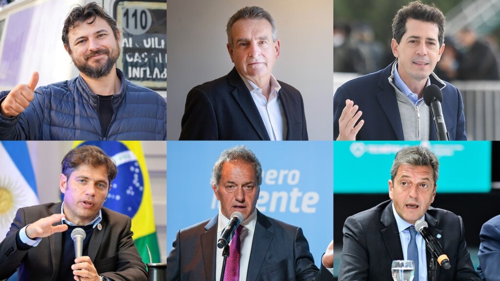 Los precandidatos del Frente de Todos a la presidencia - Foto: NA