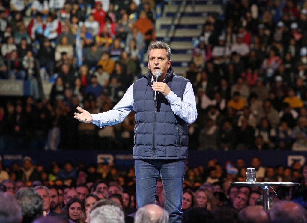 Sergio Massa en la convención del Frente Renovador - Foto: NA
