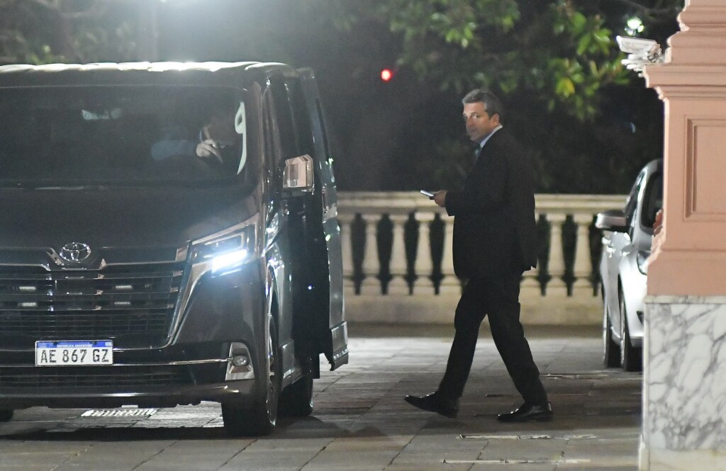 Sergio Massa ministro de economía de la nación sale de Casa Rosada luego de estar reunido con el Presidente Alberto Fernández - Foto: NA