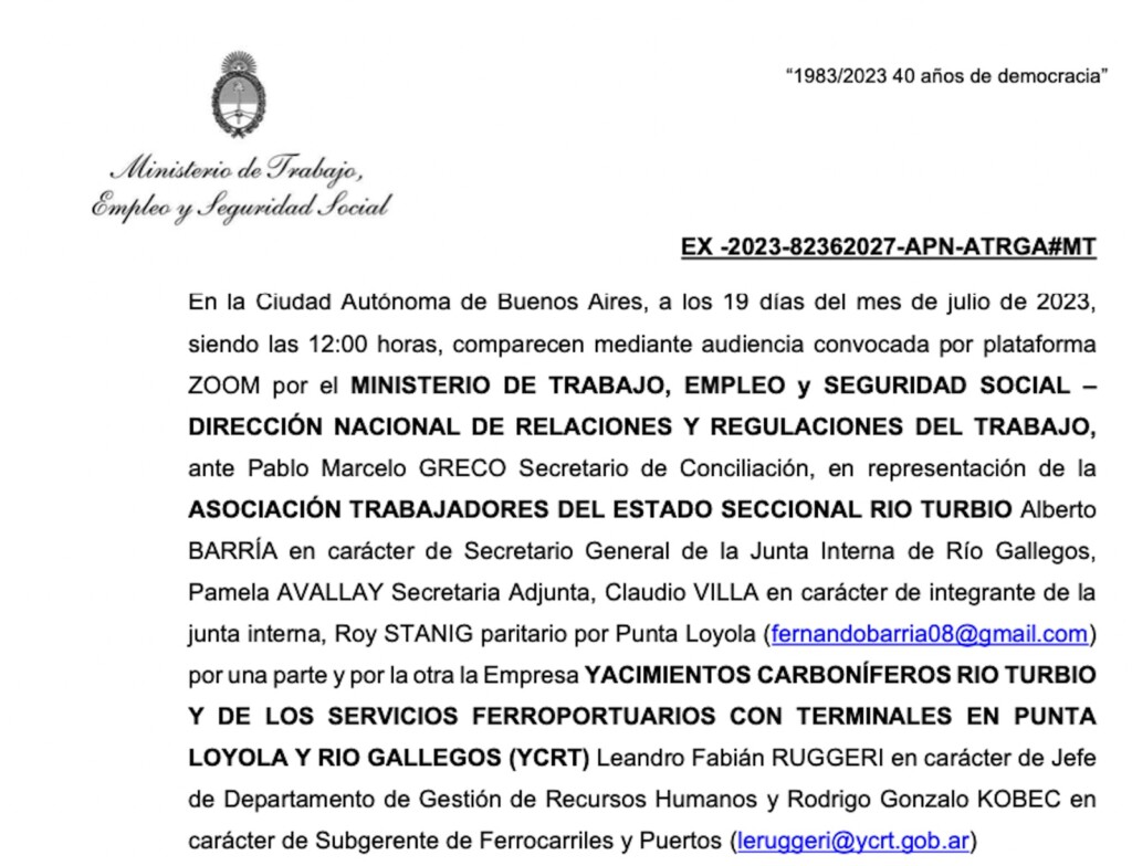 A pesar del pago de la BAE y la Conciliación Obligatoria dictada por el Ministerio, ATE Punta Loyola sigue con las medidas de fuerza aludiendo incumplimientos laborales